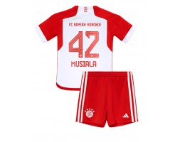 Bayern Munich Jamal Musiala #42 Hjemmebanesæt Børn 2023-24 Kort ærmer (+ korte bukser)